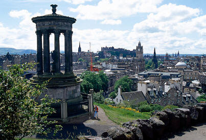 Edinburgh from Calton Hill. Photo by Laurence Winram, Heriot-Watt University